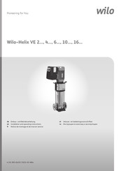 Wilo Helix VE 2 serie Einbau- Und Betriebsanleitung