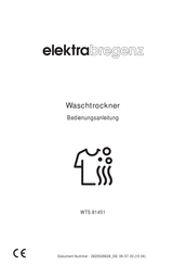 Elektra Bregenz WTS 81451 Bedienungsanleitung