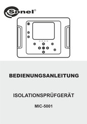 Sonel MIC-5001 Bedienungsanleitung