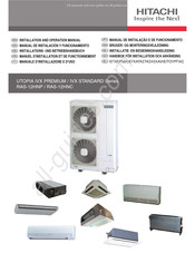 Hitachi RAS-12HNC Installations- Und Betriebshandbuch