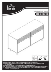 HOMCOM 838-325V00 Bedienungsanleitung