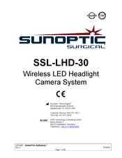 Sunoptic Surgical SSL-LHD-30 Bedienungsanleitung