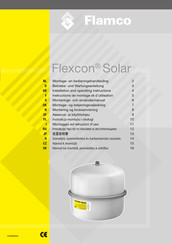 flamco Flexcon Solar 8 - 80 Betriebs- Und Wartungsanleitung