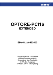 Wasco OPTORE-PCI16 EXTENDED Bedienungsanleitung