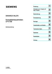 Siemens SIWAREX WL270 CP-S SA Betriebsanleitung