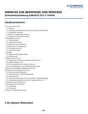 schmersal AZM201Z-ST2-T-1P2PW Hinweise Zur Bedienung