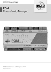 FRAKO PQM Betriebsanleitung