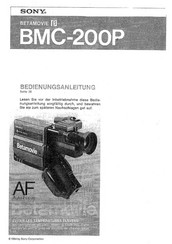Sony BETAMOVIE B BMC-200P Bedienungsanleitung