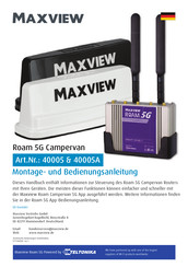 Maxview 40005A Montage- Und Bedienungsanleitung