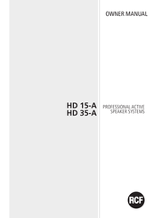 RCF HD 35-A Bedienungsanleitung