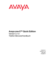 Avaya one-X Benutzerhandbuch