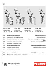 Franke F3EM1003 Montage- Und Betriebsanleitung