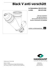 Hanskamp 002-672-010 Installations- Und Bedienungsanleitung