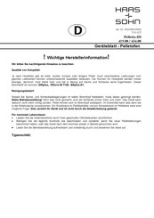 HAAS + SOHN Pelletto-III 419.08 Montageanleitung