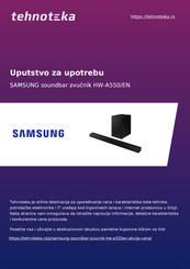 Samsung HW-A550 Bedienungsanleitung