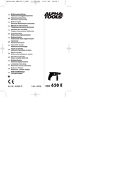 Alpha tools 42.586.73 Bedienungsanleitung