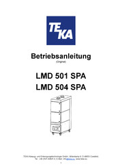 Teka LMD 504 SPA Betriebsanleitung