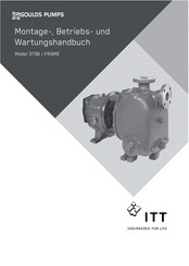 Goulds Pumps 3796 i-FRAME Montage-, Betriebs- Und Wartungshandbuch