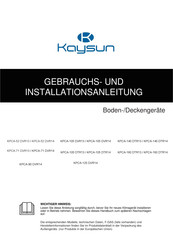 Frigicoll Kaysun KPCA-71 DVR13 Gebrauchs- Und Installationsanleitung