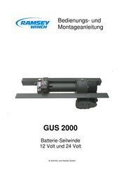 Ramsey Winch GUS 2000 Bedienungs- Und Montageanleitung