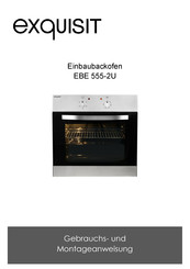 Exquisit EBE 555-2U Gebrauchs- Und Montageanweisung