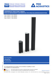 Pan Acoustics PAN EVAC Serie PanEVAC P 02-EN54 Handbuch