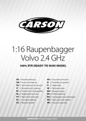 Carson 1:16 Raupenbagger Volvo 2.4 GHz Betriebsanleitung