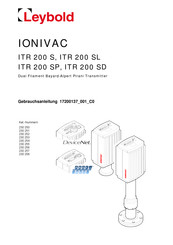 LEYBOLD IONIVAC ITR 200 SD Gebrauchsanleitung