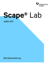 interactive scape Scape Lab sla65-004 Betriebsanleitung