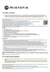 MikroTik RBSXTR&R11e-LTE Kurzanleitung