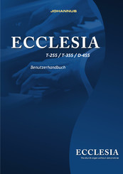 Johannus Ecclesia T-255 Benutzerhandbuch