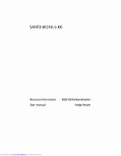 AEG SANTO 80318-5 KG Benutzerinformation