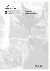 Progress PBN43103X Benutzerinformation
