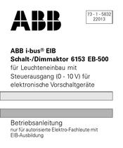 Abb i-bus EIB 6153 EB-500 Betriebsanleitung