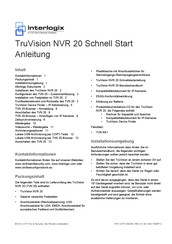 Interlogix TruVision NVR 20 Anleitung