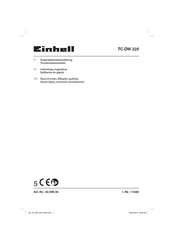 EINHELL TC-DW 225 Originalbetriebsanleitung