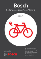 Bosch Performance Line 4e gen Intuvia Gebrauchsanweisung