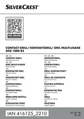 Silvercrest SKG 1000 B3 Bedienungsanleitung