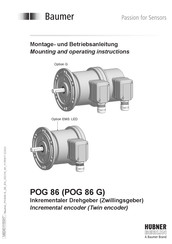Baumer Hubner Berlin POG 86 Montage- Und Betriebsanleitung