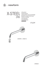 Newform X-STEEL 316 29482-Serie Bedienungsanleitung