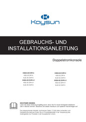 Kaysun KSD-35 DR14-1 Gebrauchs- Und Installationsanleitung