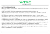 V-TAC 7922 Bedienungsanleitung