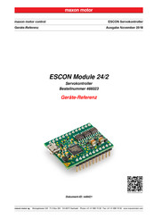 maxon motor ESCON Module 24/2 Geräte-Referenz