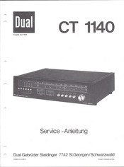 Dual CT 1140 Serviceanleitung