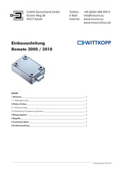 Wittkopp Primor 3000 Einbauanleitung