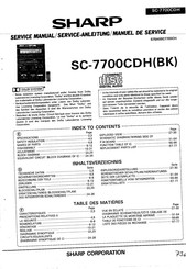 Sharp SC-7700CDH Serviceanleitung