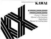 Kawai X1000 Begleitbuch Mit Bedienungsanleitung
