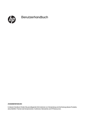 HP ZBook Fury 16 G10 62V61EA Benutzerhandbuch