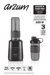 Arzum SHAKE'N TAKE NEO AR1147 Gebrauchsanweisung