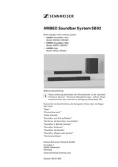 Sennheiser AMBEO Soundbar Plus SB02M Bedienungsanleitung
